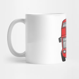 Red Vintage London Bus Mug